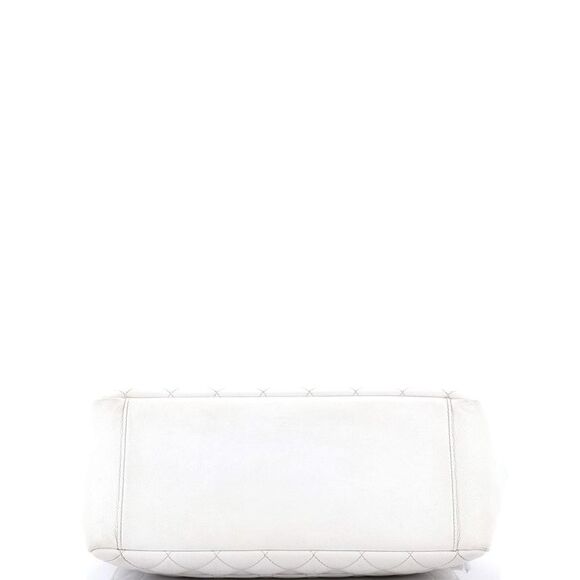 Chanel Grand Shopping Tote Quilted Caviar White - Picture 4 of 6